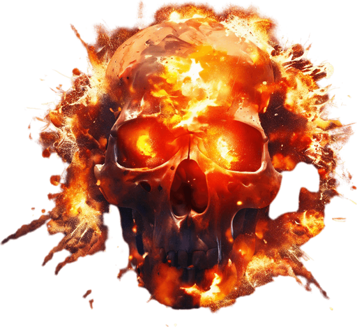 Skull explosion