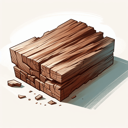 A small piece of wood.