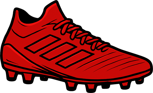 kaliteli ama klasik kırmızı renk yandan görünümlü bilek kısmı olmayan krampon.
In-Game asset.  2d.  High contrast.  No shadows