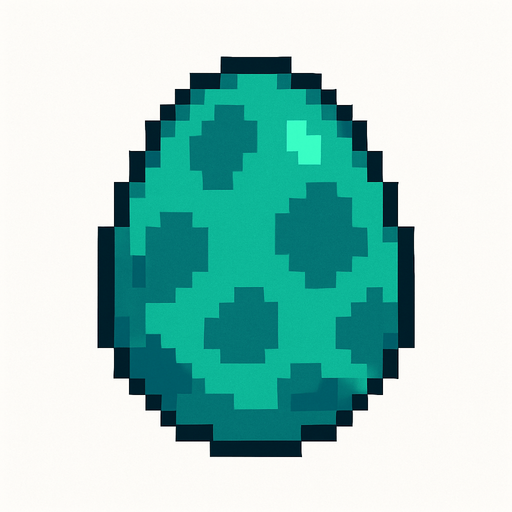 Dragon egg pixel.
In-Game asset.  2d.  High contrast.  No shadows