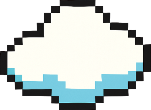 Flappy birdsdeki bulut.
In-Game asset.  2d.  High contrast.  No shadows