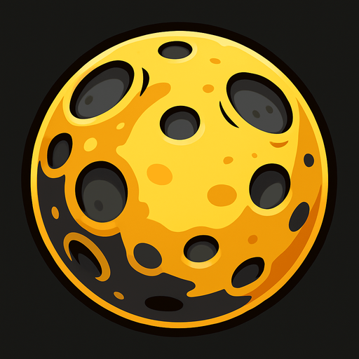 Moon.
In-Game asset.  2d.  High contrast.  No shadows