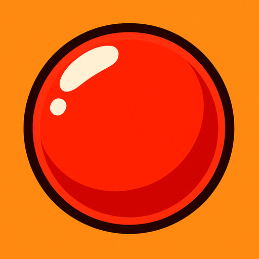 Red bubble.
In-Game asset.  2d.  High contrast.  No shadows