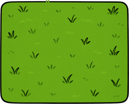 düz çimen resmi çoz az otlu  olsun
In-Game asset.  2d.  High contrast.  No shadows