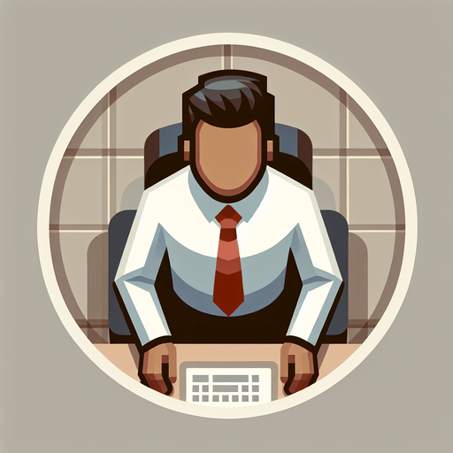 top view off an employee.
Single Game Texture.  In-Game asset.  2d.  Blank background.  High contrast.  No shadows