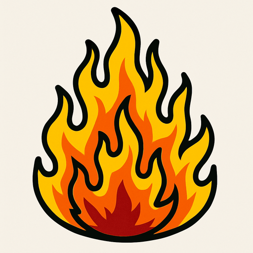 ateş.
In-Game asset.  2d.  High contrast.  No shadows