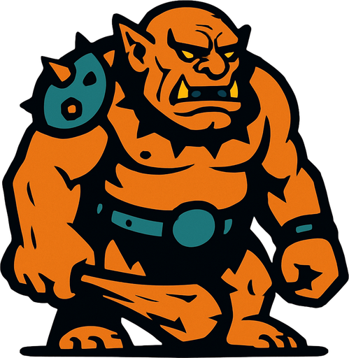 Ogro.
In-Game asset.  2d.  High contrast.  No shadows