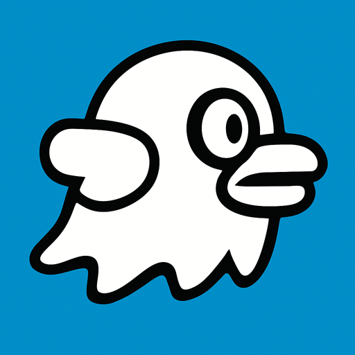 Make a gost flapy bird.
In-Game asset.  2d.  High contrast.  No shadows