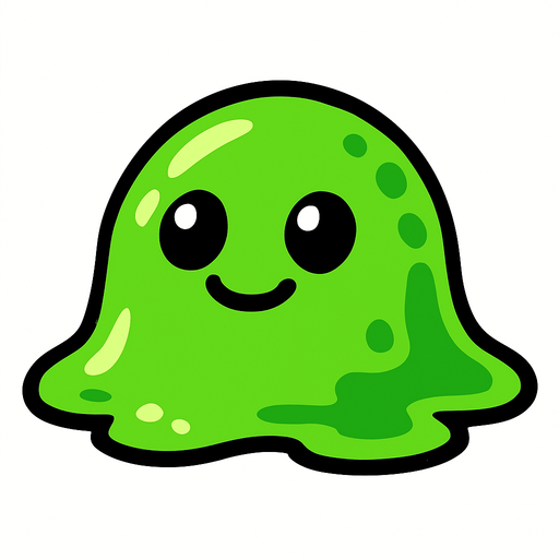 slime.
In-Game asset.  2d.  High contrast.  No shadows