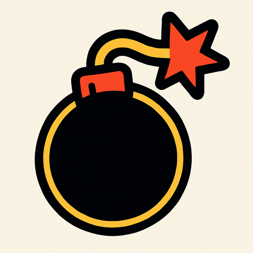 Bomba.
In-Game asset.  2d.  High contrast.  No shadows