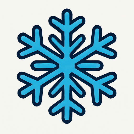 Snowflake.
In-Game asset.  2d.  High contrast.  No shadows