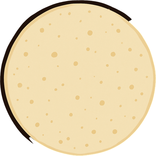 Raw pancake perfect circle 2d 2d 2d topdown view topdown view.
In-Game asset.  2d.  High contrast.  No shadows