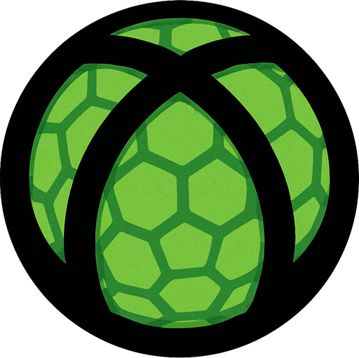 PATTERNED GREEN BALL WITH BLACK COVER AROUND.
In-Game asset.  2d.  High contrast.  No shadows