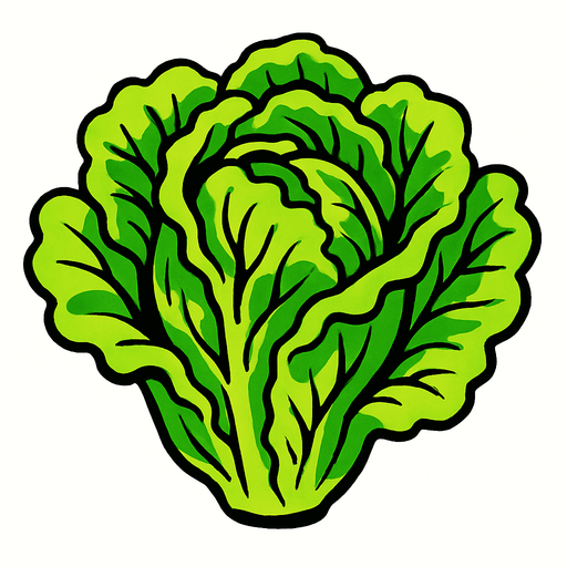 lettuce.
2d.  High contrast.  No shadows