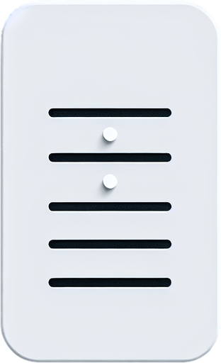 3 white lines.
UI element