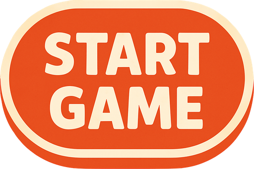 start game button.
In-Game asset.  2d.  High contrast.  No shadows