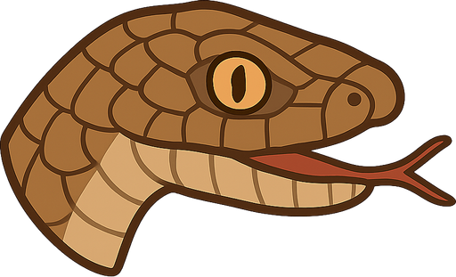 snake head
. No background. Transparent background. Blank background. No shadows. 2d. In-Game asset. flat