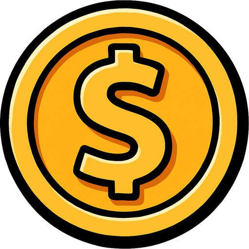 Coin.
In-Game asset.  2d.  High contrast.  No shadows