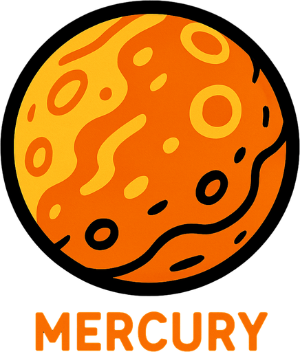 Mercury.
In-Game asset.  2d.  High contrast.  No shadows