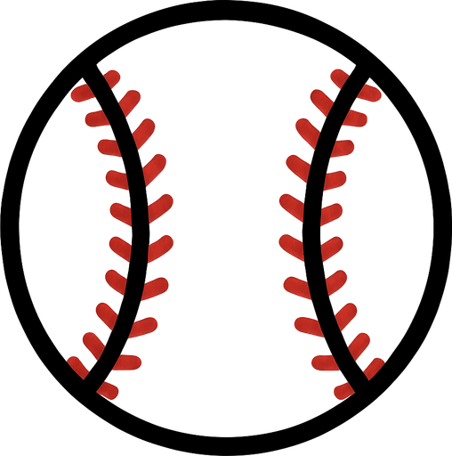Beyzbol topu.
In-Game asset.  2d.  High contrast.  No shadows