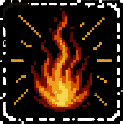 Spell icon Dark souls style 2d pixel art.
In-Game asset.  2d.  High contrast.  No shadows