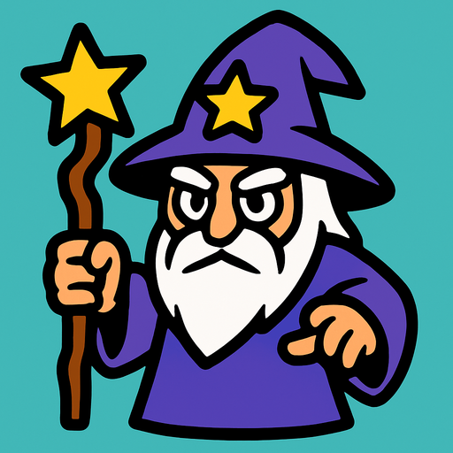 mago.
In-Game asset.  2d.  High contrast.  No shadows