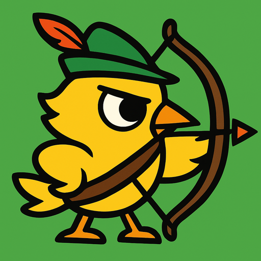 2d Archer bird eye.
In-Game asset.  2d.  High contrast.  No shadows