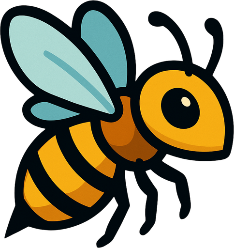 Bee.
In-Game asset.  2d.  High contrast.  No shadows