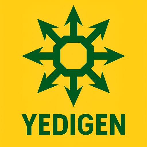 yedigen.
In-Game asset.  2d.  High contrast.  No shadows