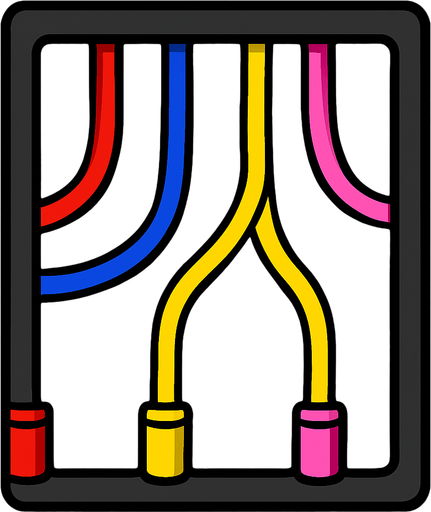 cableWire among us.
In-Game asset.  2d.  High contrast.  No shadows