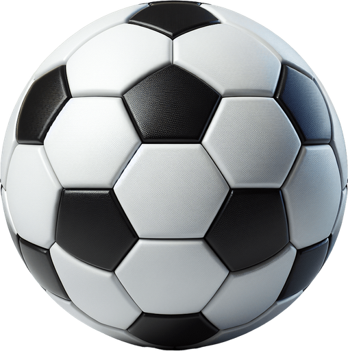 soccer ball
3d.
Single Game Texture.  In-Game asset.  2d.  Blank background.  High contrast.  No shadows
