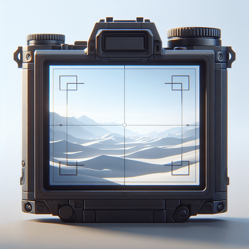 Frame of Camera viewfinder, inside viewfinder view, realistic camera, frame
Single Game Texture. In-Game asset. 2d. Blank background. High contrast. No shadows.