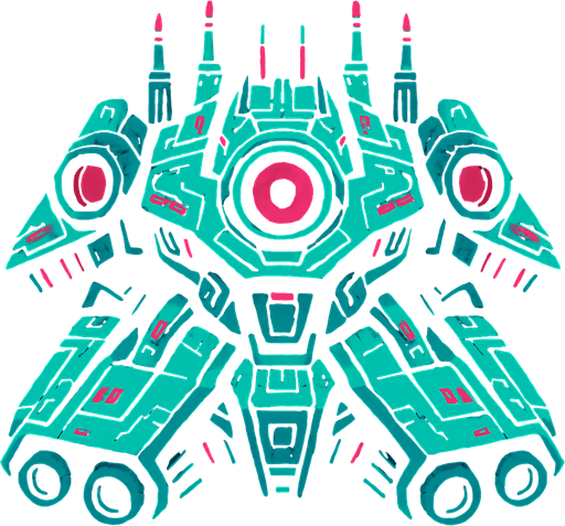 bölüm sonu canavar için devasa uzay gemisi.
In-Game asset.  2d.  High contrast.  No shadows