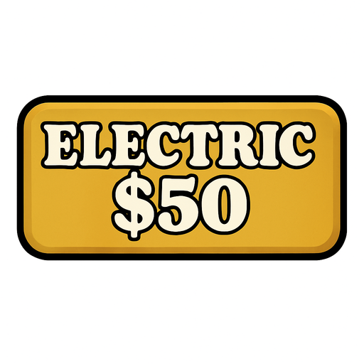 Make button gold and change text to say 'Electric $50'