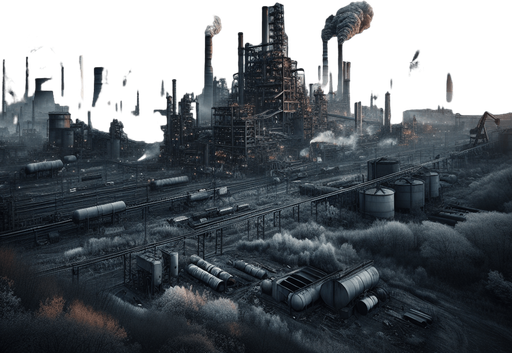 Pollution . High contrast.