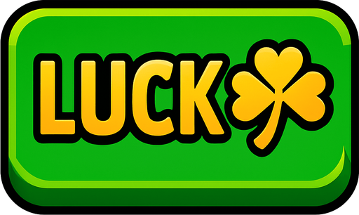 luck button.
In-Game asset.  2d.  High contrast.  No shadows