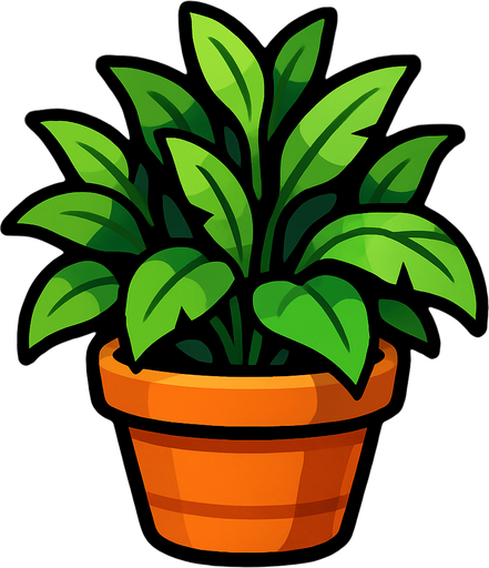 plantDecoration.
In-Game asset.  2d.  High contrast.  No shadows