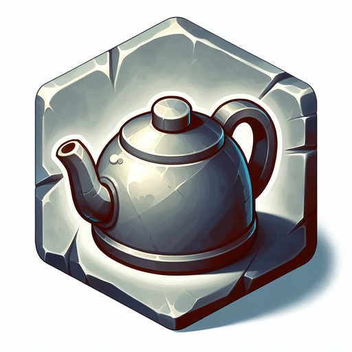 котел в стиле hand-paint.
Single Game Texture.  In-Game asset.  2d.  Blank background.  High contrast.  No shadows