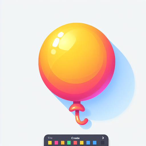 Balloon.
Single Game Texture. In-Game asset. 2d. Blank background. High contrast. No shadows.