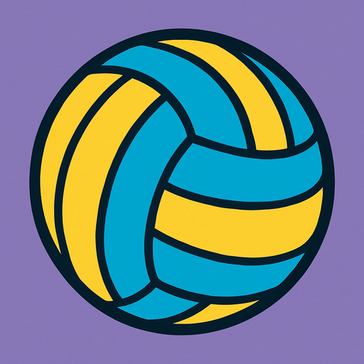 volleyball ball.
In-Game asset.  2d.  High contrast.  No shadows
