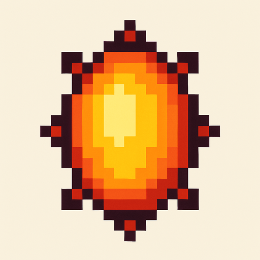 Pixelart spike ellipse enemy bullet.
In-Game asset.  2d.  High contrast.  No shadows. No fire effect.