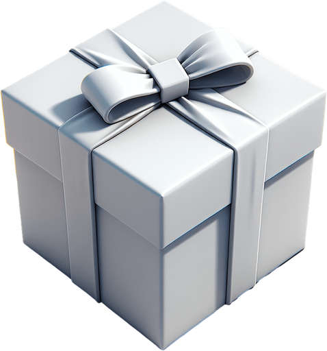 top face of a white gift.
Single Game Texture. In-Game asset. 2d. Blank background. High contrast. No shadows.