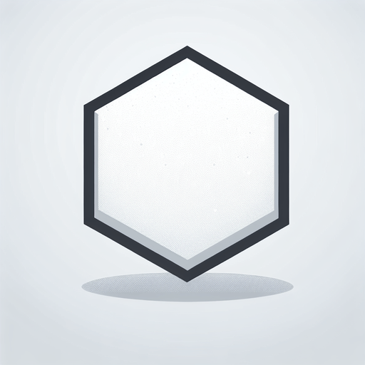 A single hexagon shape with white textured surface inside it. 
Single Game Texture. In-Game asset. 2d. Blank background. High contrast. No shadows.