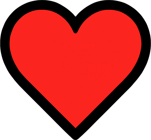 kalp.
In-Game asset.  2d.  High contrast.  No shadows