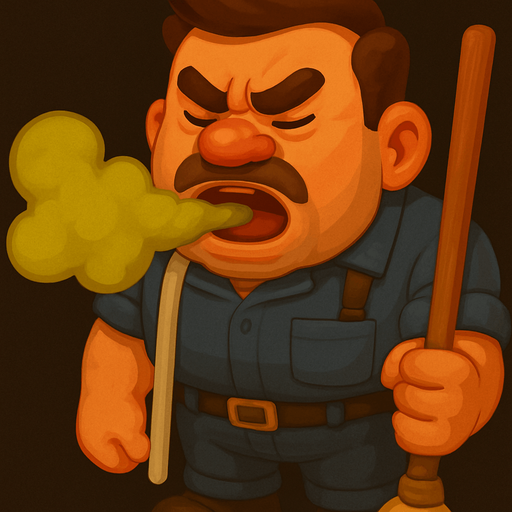 Make him look like a sturdy janitor