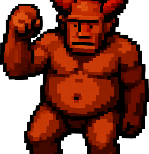 Right hand raised in a fist to attack.