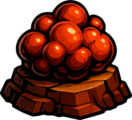 Helium cevheri - yazısız.
In-Game asset.  2d.  High contrast.  No shadows