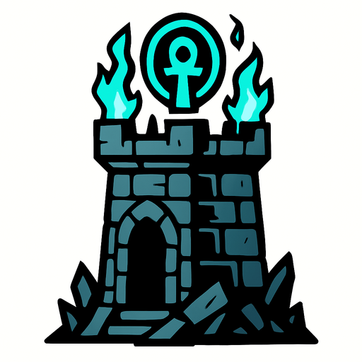 resurrectionTowerAsset.
In-Game asset.  2d.  High contrast.  No shadows