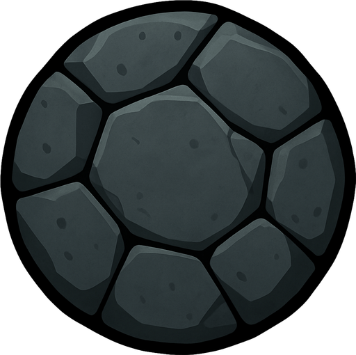 Using this stile, make a rock. A circular rock.