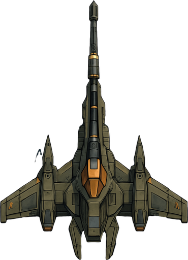 sniper spaceship top view